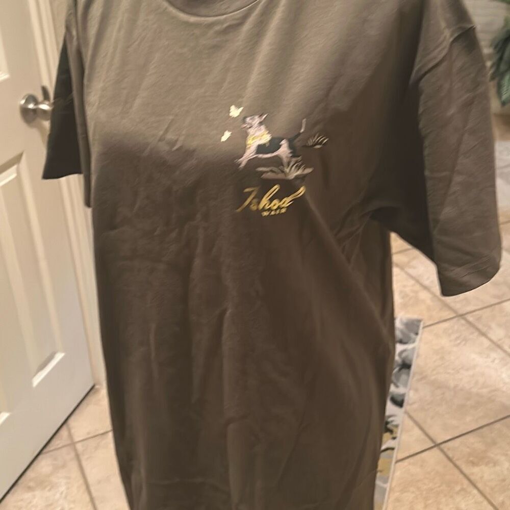Stance Men's M Crewneck Tee Shirt Ishod Wear Heeler Dog Graphic Olive Green New - Picture 5 of 10